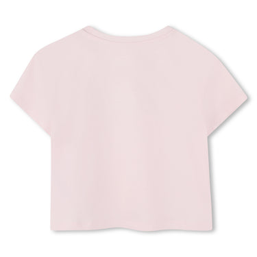 MICHAEL KORS Playera corta para niña y adolescente rosa